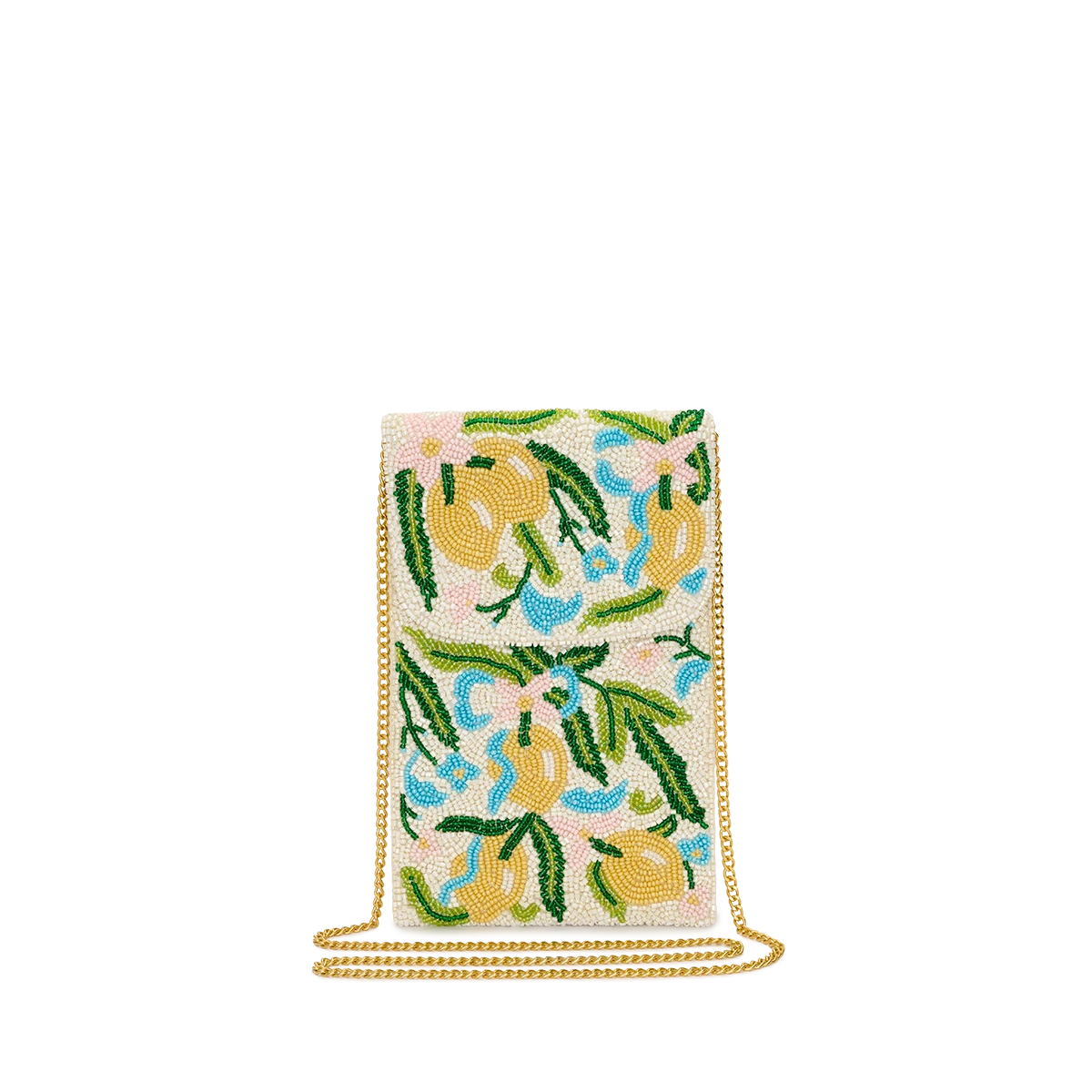 Beaded Lemon Phone Pouch - Amalfi 3 Beaded Lemon Phone Pouch - Amalfi