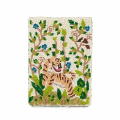 Beaded Passport Cover - Rainforest