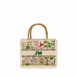 The Juliana Mini Beaded Tote - Serengeti
