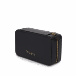 Leather Jewellery Box With Hand Written Note - Black