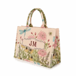 Wild Flower Canvas Tote -Lily Bean Luggage Shop LB 1687