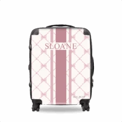 Bow Hardshell Luggage - Pink