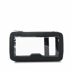 Clear Rectangular Make-up Bag - Black