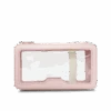 Clear Rectangular Make-up Bag - Pale Pink -Lily Bean Luggage Shop clear rectangular make up bag pale pink 386963