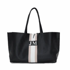 Egerton Shopper - Black & Taupe