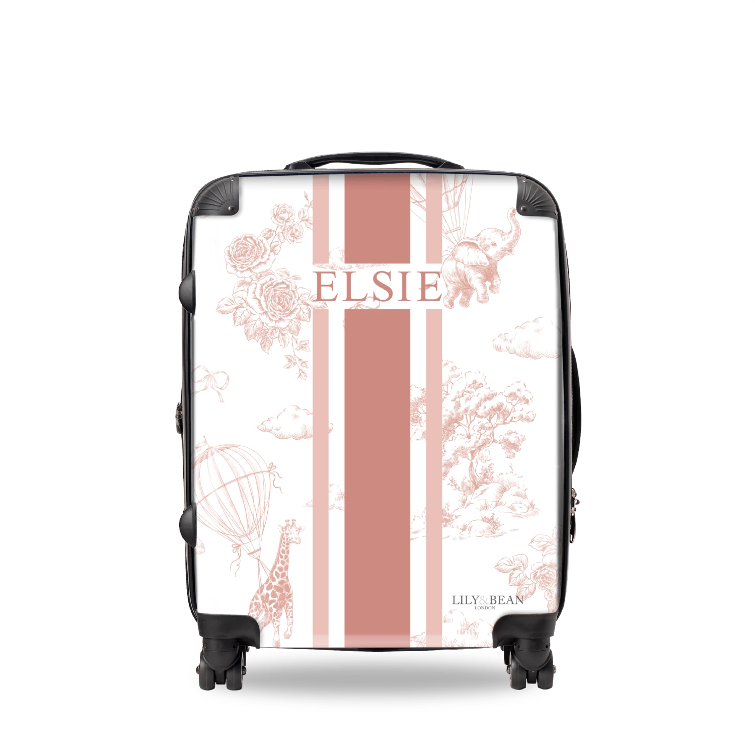 Elephant Hardshell Luggage - Pink 3 Elephant Hardshell Luggage - Pink