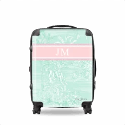Isabella Hardshell Luggage- Pastel & Mint