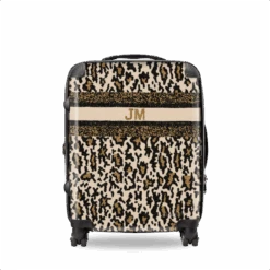 Juliana Beaded Luggage - Leopard