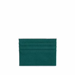 Leather Card Holder - Emerald Green