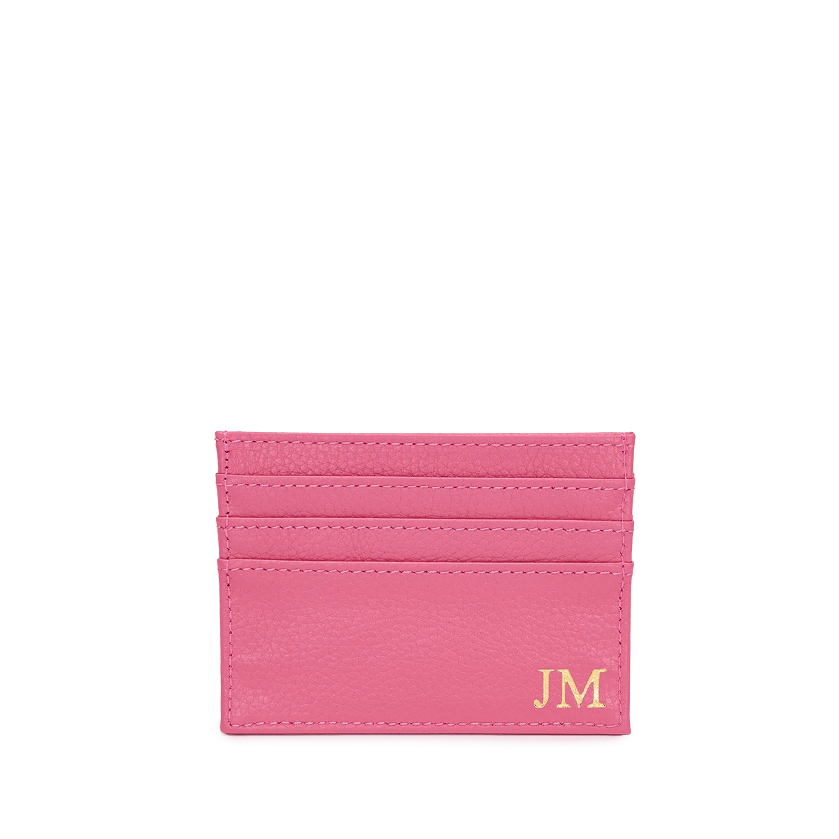 Leather Card Holder - Pink 4 Leather Card Holder - Pink - Image 2
