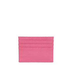 Leather Card Holder - Pink