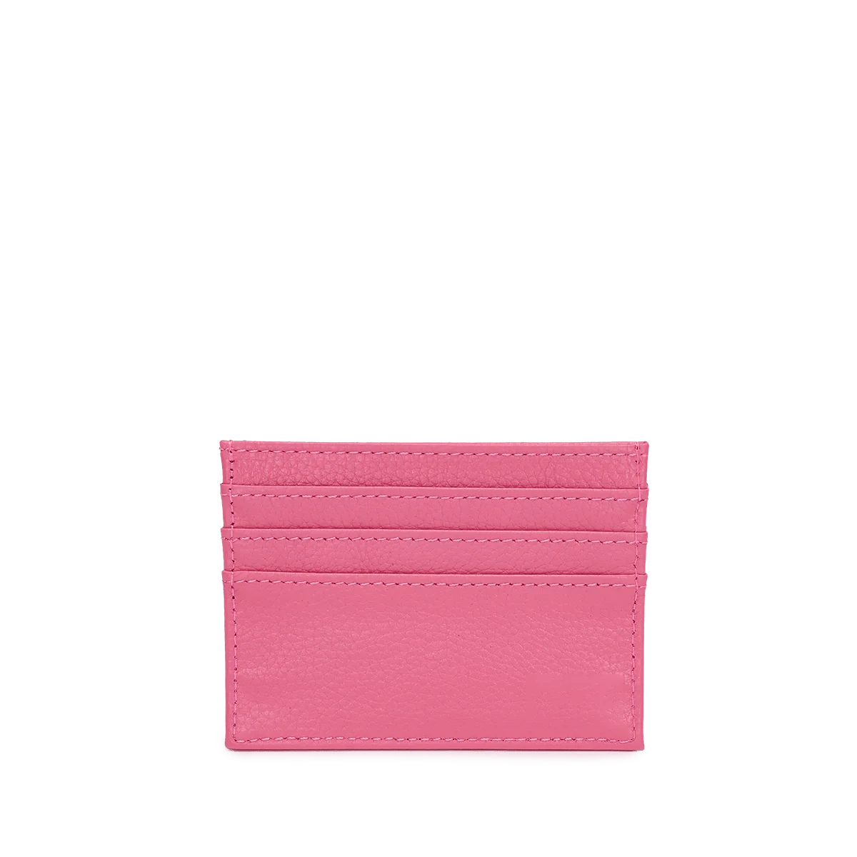 Leather Card Holder - Pink 3 Leather Card Holder - Pink