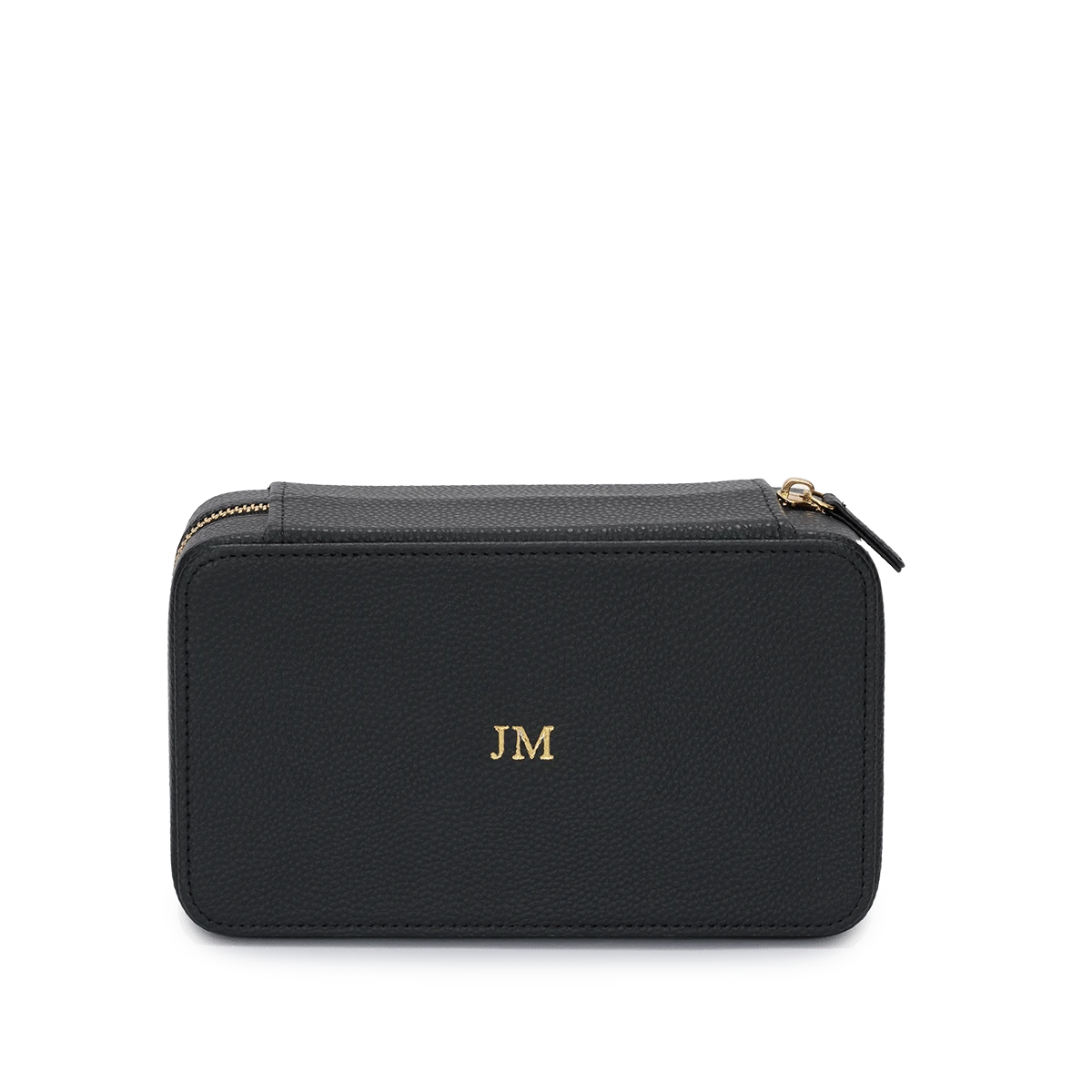 Leather Jewellery Box - Black 3 Leather Jewellery Box - Black