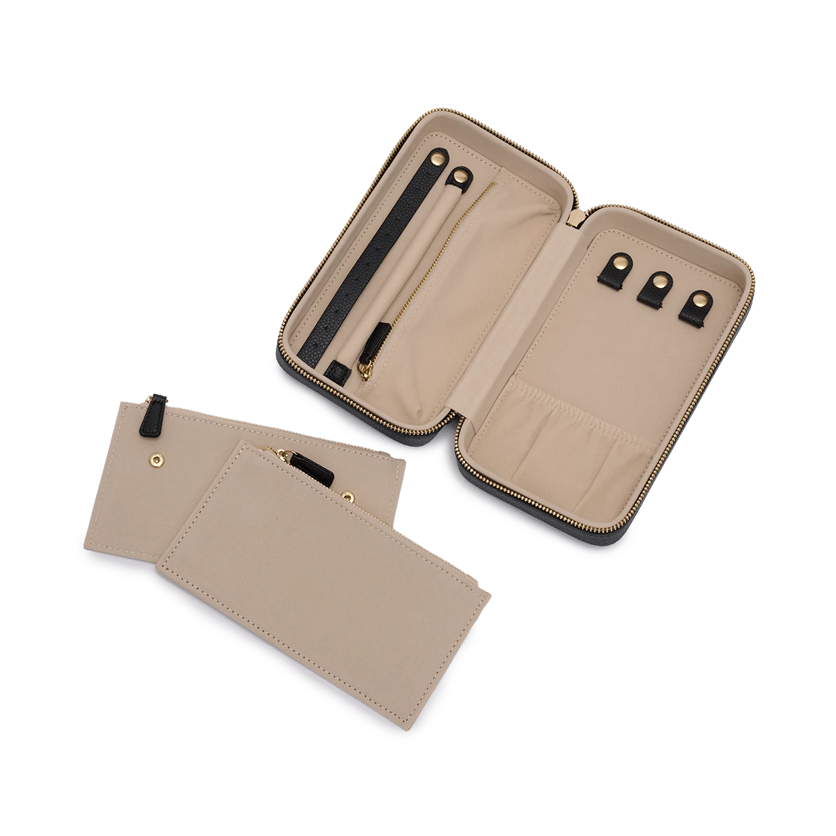 Leather Jewellery Box - Black 5 Leather Jewellery Box - Black - Image 3