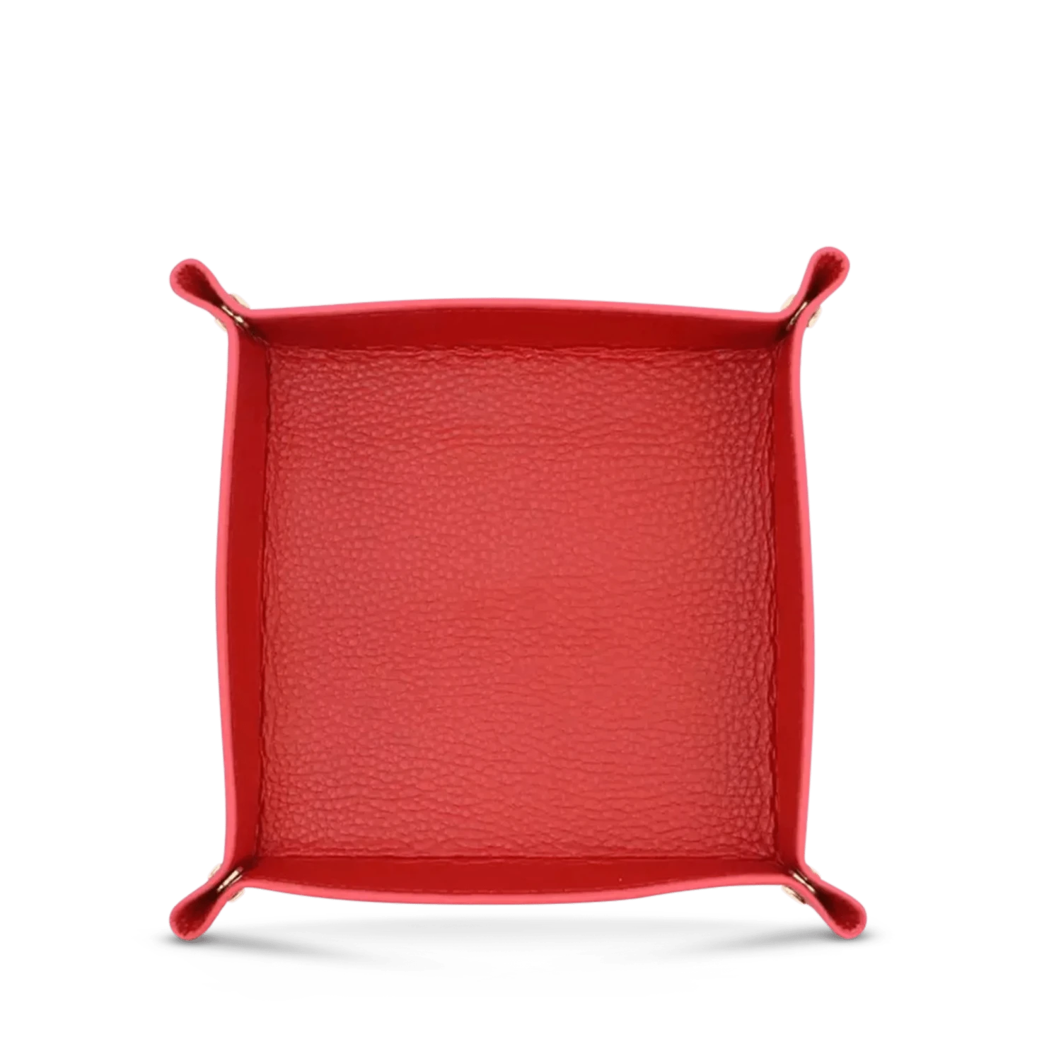 Leather Trinket Tray - Red 3 Leather Trinket Tray - Red