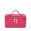 Leather Vanity Case - Hot Pink -Lily Bean Luggage Shop leather vanity case hot pink 982899