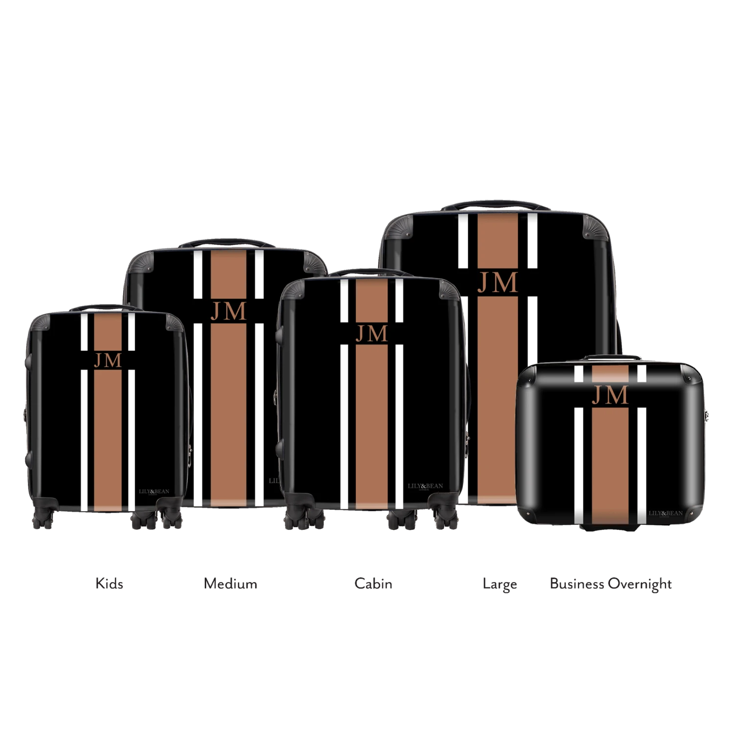Luggage Set (5 Luggage) - Black 3 Luggage Set (5 Luggage) - Black