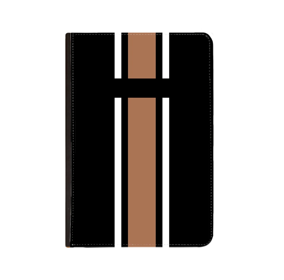 Passport Cover - Black & Tan 3 Passport Cover - Black & Tan