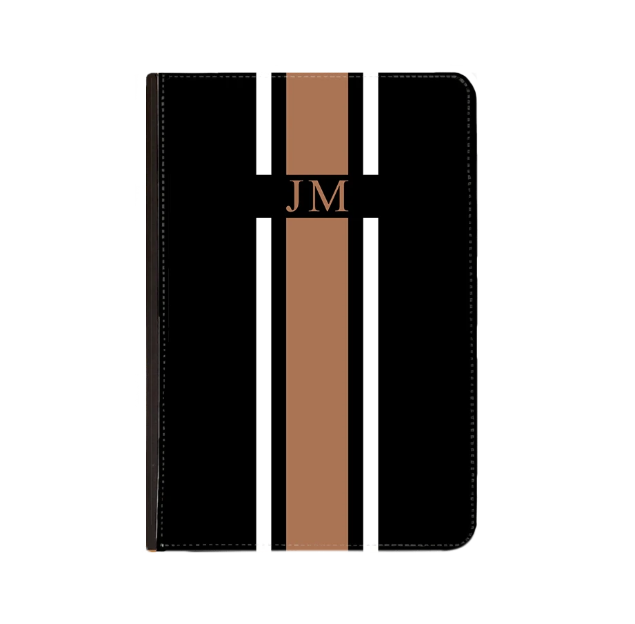 Passport Cover - Black & Tan 4 Passport Cover - Black & Tan - Image 2