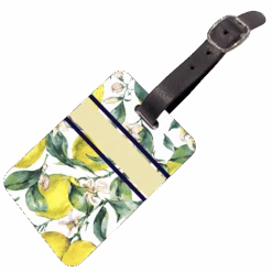 Printed Luggage Tag - Lemons