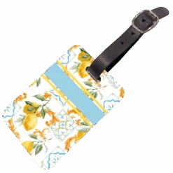 Printed Luggage Tag - Mediterranean