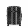Quilted Effect Hardshell Luggage - Black 1 Quilted Effect Hardshell Luggage - Black -Lily Bean Luggage Shop quilted effect hardshell suitcase black 812587