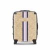 Straw Effect Hardshell Luggage - Navy & Pink -Lily Bean Luggage Shop straw effect hardshell luggage navy pink 646983