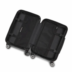 Straw Effect Hardshell Luggage - Navy & Pink 13 Straw Effect Hardshell Luggage - Navy & Pink -Lily Bean Luggage Shop straw effect hardshell luggage navy pink 650130