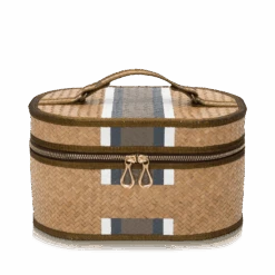 Straw Vanity Case - Beige