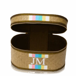 Straw Vanity Case - Rainbow 8 Straw Vanity Case - Rainbow -Lily Bean Luggage Shop straw vanity case rainbow 488100