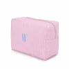 Striped Washbag - Pink & White -Lily Bean Luggage Shop striped washbag pink white 270236