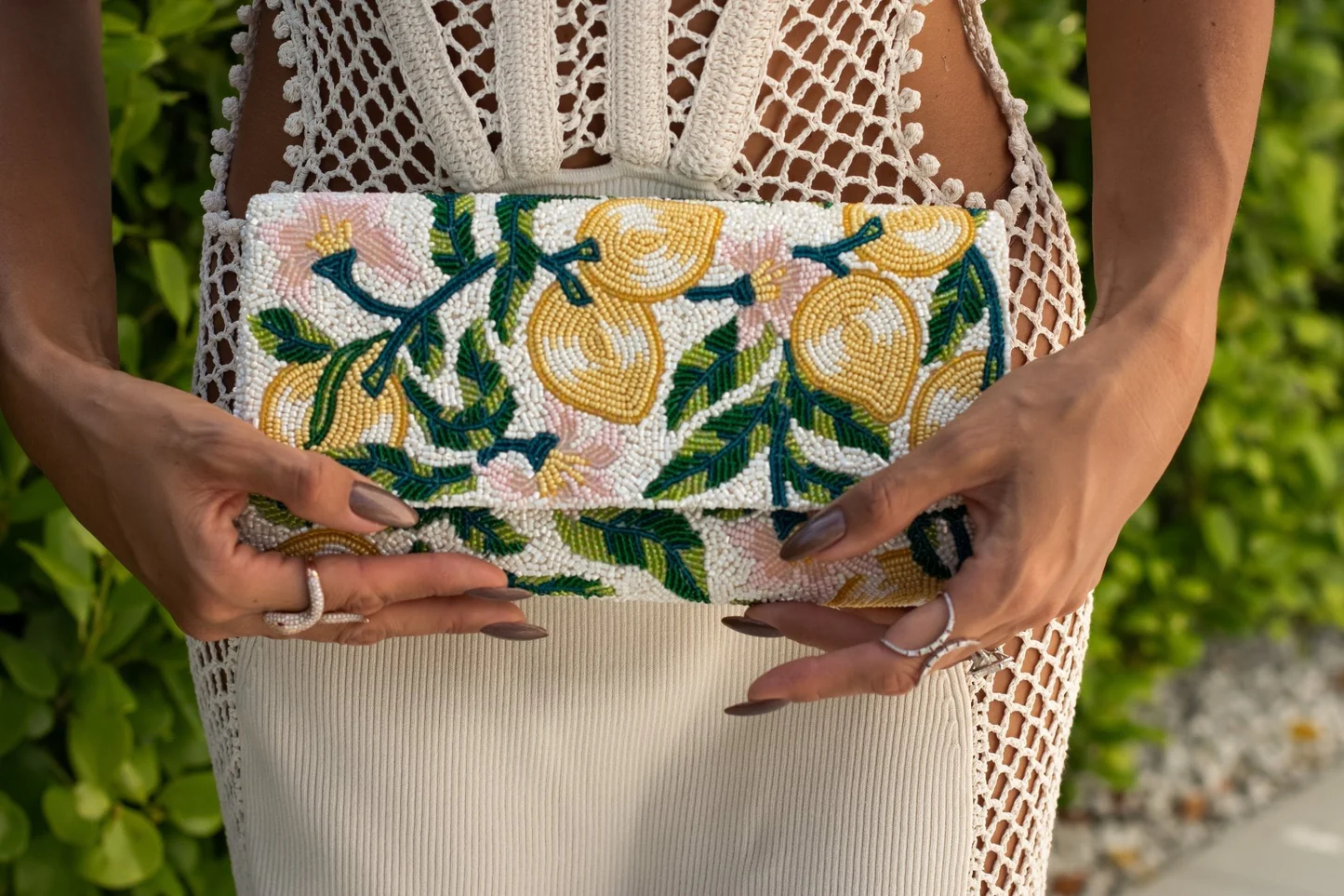 Lily Bean Luggage Shop -Lily Bean Luggage Shop the citron beaded clutch 152773 1