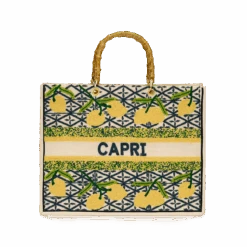 The Juliana Beaded Tote - Capri