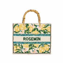 The Juliana Beaded Tote - Citron