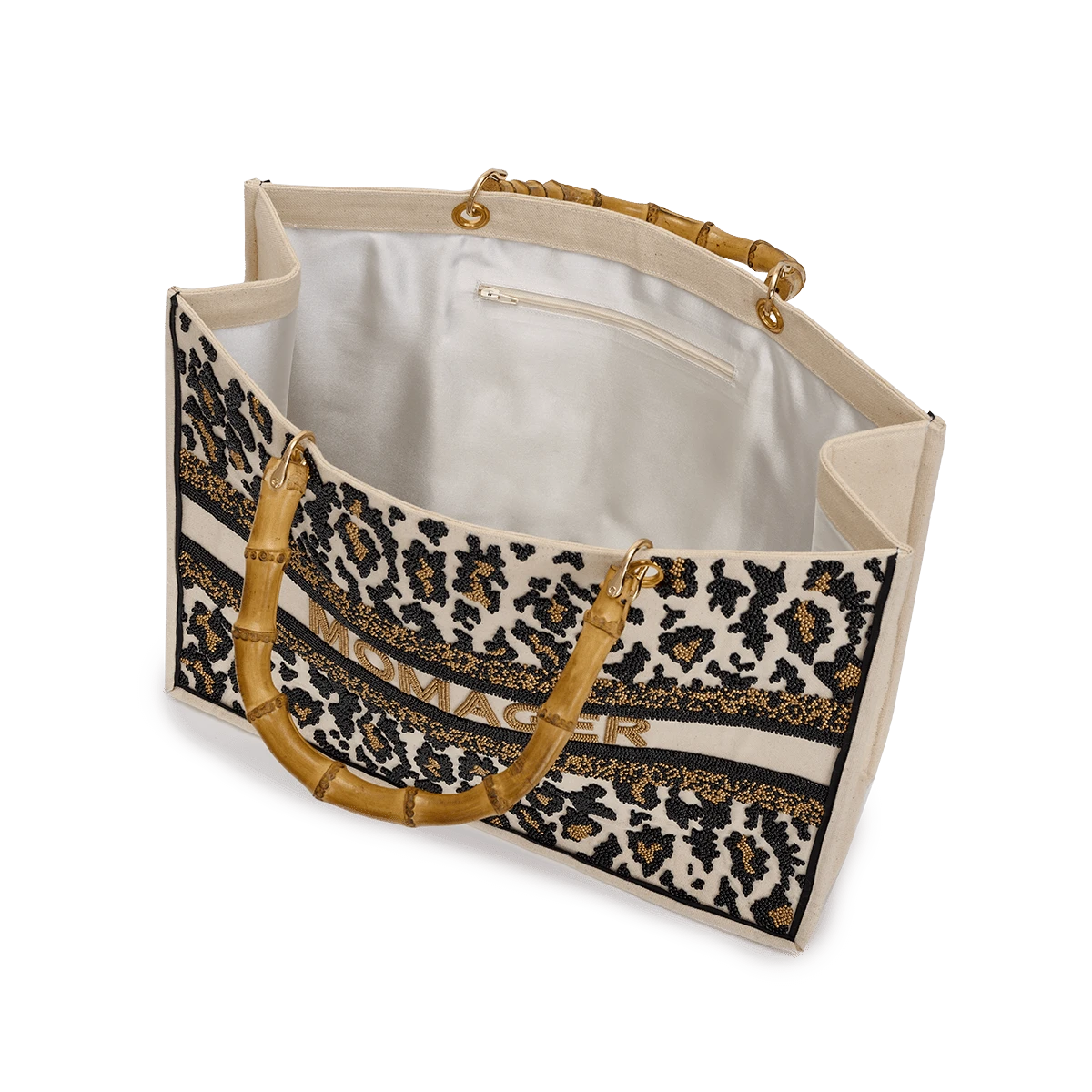 The Juliana Beaded Tote - Leopard 6 The Juliana Beaded Tote - Leopard - Image 4