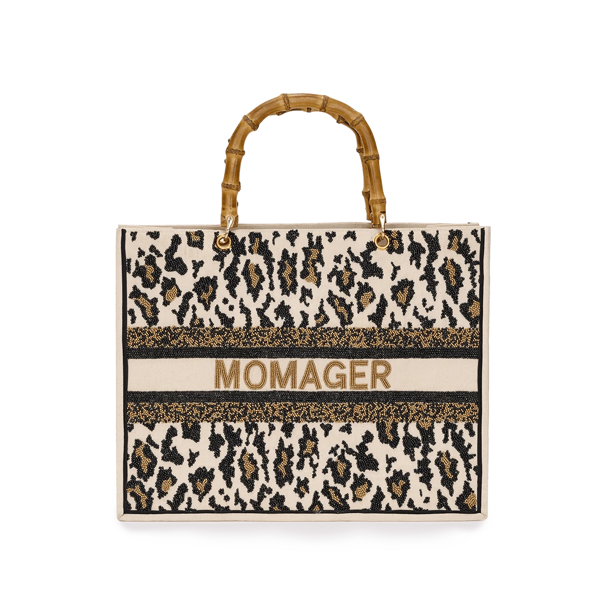 The Juliana Beaded Tote - Leopard 3 The Juliana Beaded Tote - Leopard