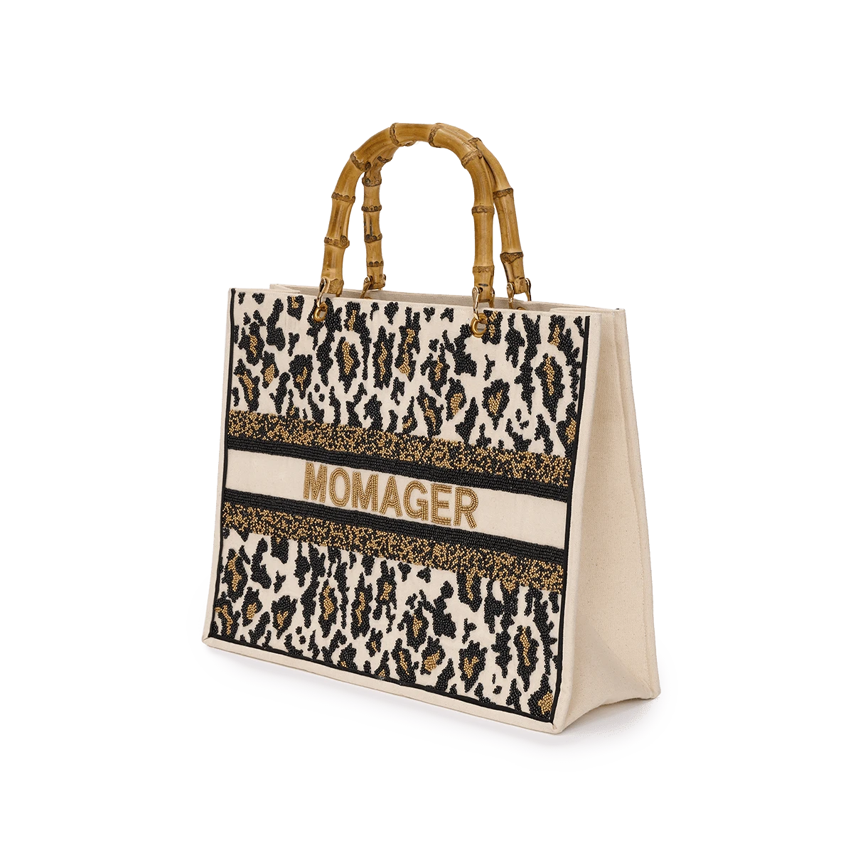 The Juliana Beaded Tote - Leopard 5 The Juliana Beaded Tote - Leopard - Image 3
