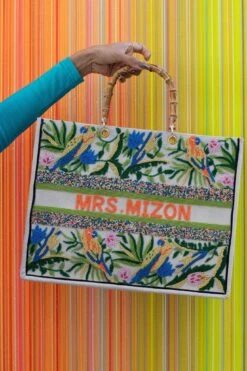 The Juliana Beaded Tote - Lovebirds 9 The Juliana Beaded Tote - Lovebirds -Lily Bean Luggage Shop the juliana beaded tote lovebirds 735025