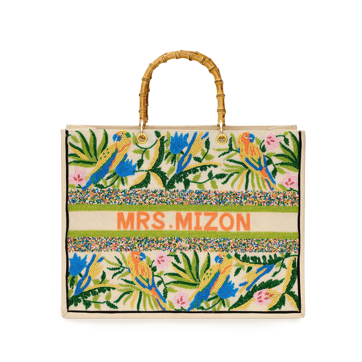 The Juliana Beaded Tote - Lovebirds 3 The Juliana Beaded Tote - Lovebirds