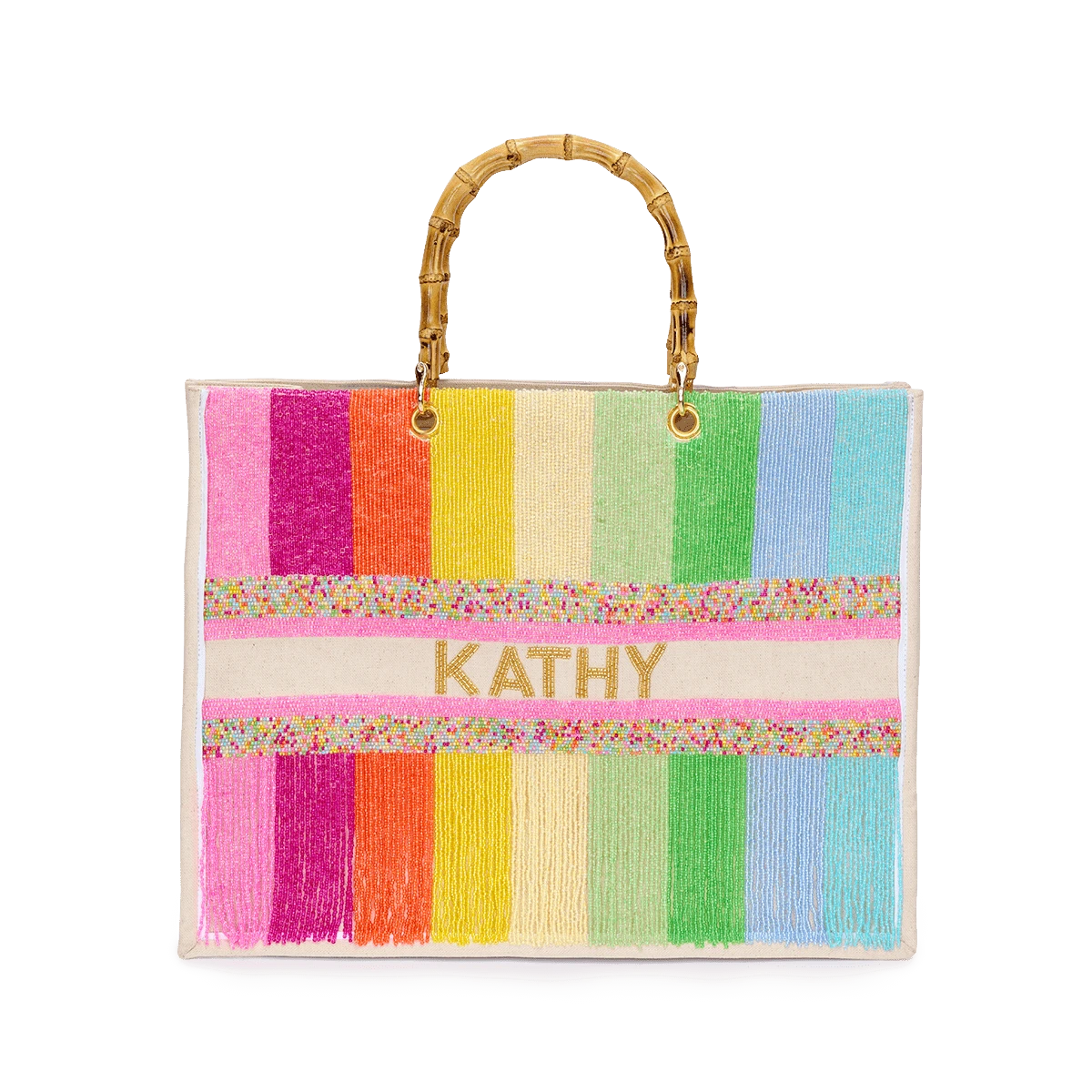 The Juliana Beaded Tote - Rainbow 3 The Juliana Beaded Tote - Rainbow