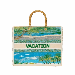 The Juliana Beaded Tote - Sandy