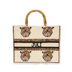 The Juliana Beaded Tote - Savanna