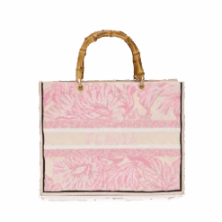The Juliana Beaded Tote - Tropical Pink