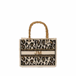 The Juliana Mini Beaded Tote - Leopard