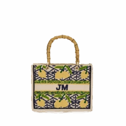 The Juliana Mini Beaded Tote - Capri