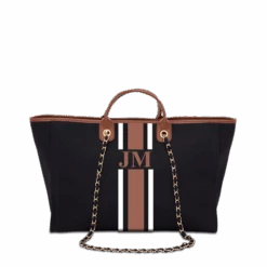 The Lily Canvas - Black With Tan And White - Jumbo