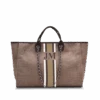 The Lily Canvas - Mocha - Jumbo 1 The Lily Canvas - Mocha - Jumbo -Lily Bean Luggage Shop the lily canvas jumbo mocha with white brown and beige 517205