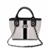 The Lily Canvas - Washed Grey - Mini -Lily Bean Luggage Shop the lily canvas mini washed grey with white grey black stripes 611713