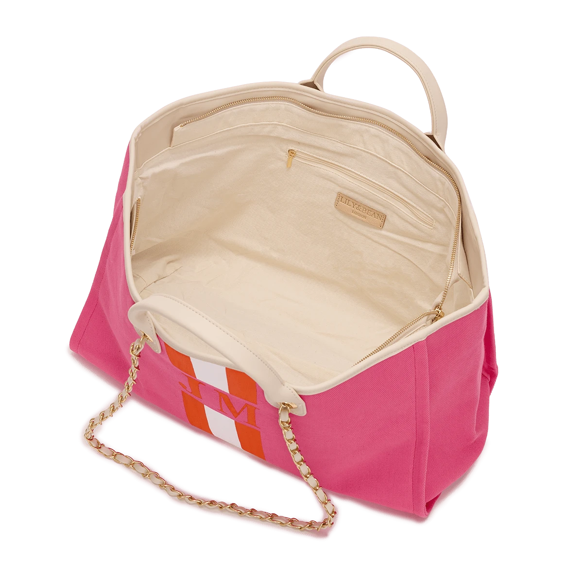 The Lily Canvas Tote - Hot Pink 6 The Lily Canvas Tote - Hot Pink - Image 4
