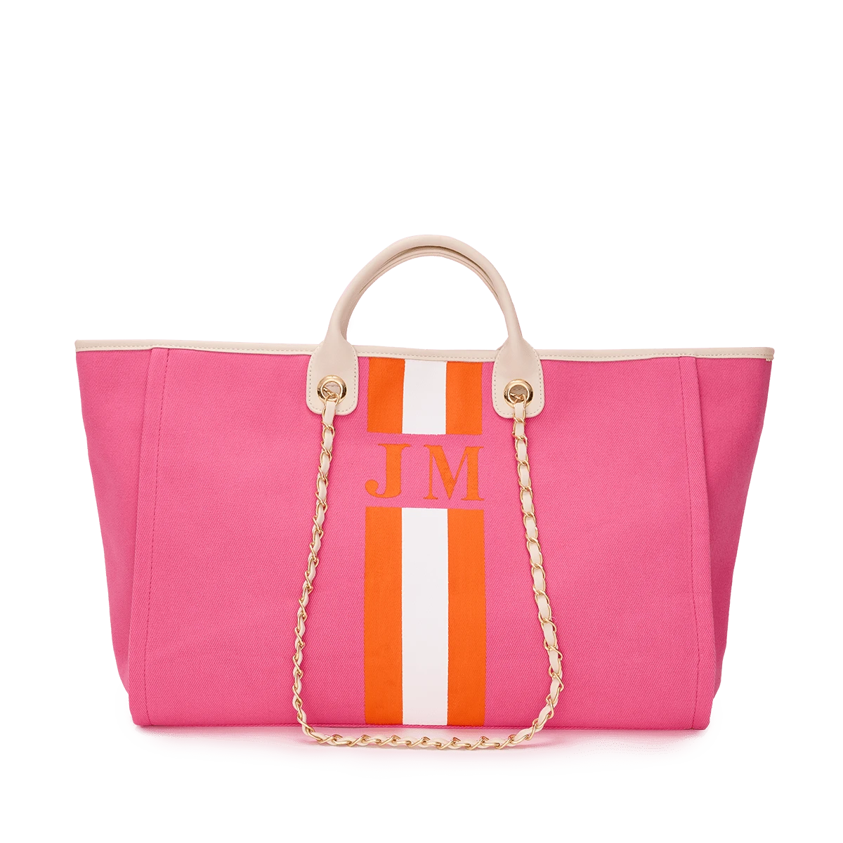 The Lily Canvas Tote - Hot Pink 3 The Lily Canvas Tote - Hot Pink